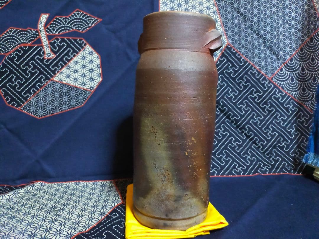 備前焼 花入れ 藤原 雄 作