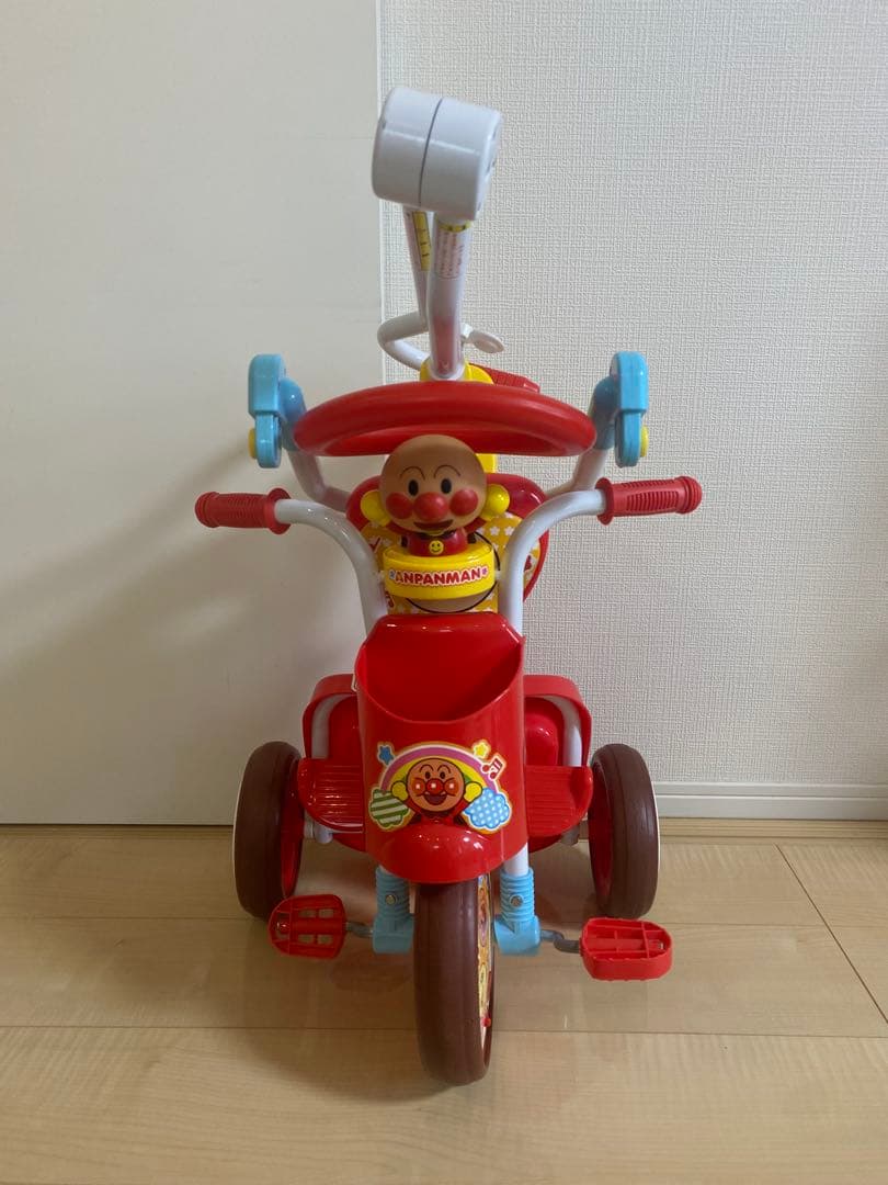【美品】★それいけ！アンパンマンオールインワンUPII折りたたみ三輪車