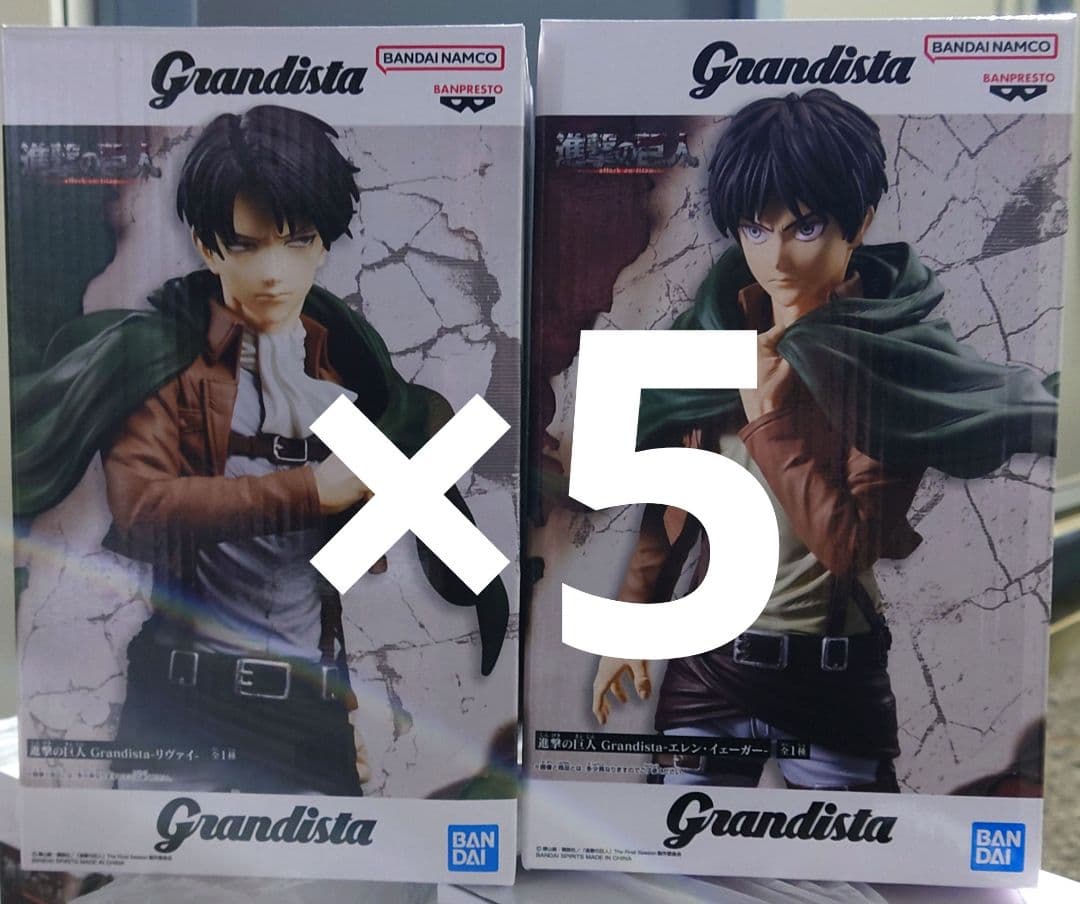 進撃の巨人　エレン　リヴァイ　フィギュア10個セット