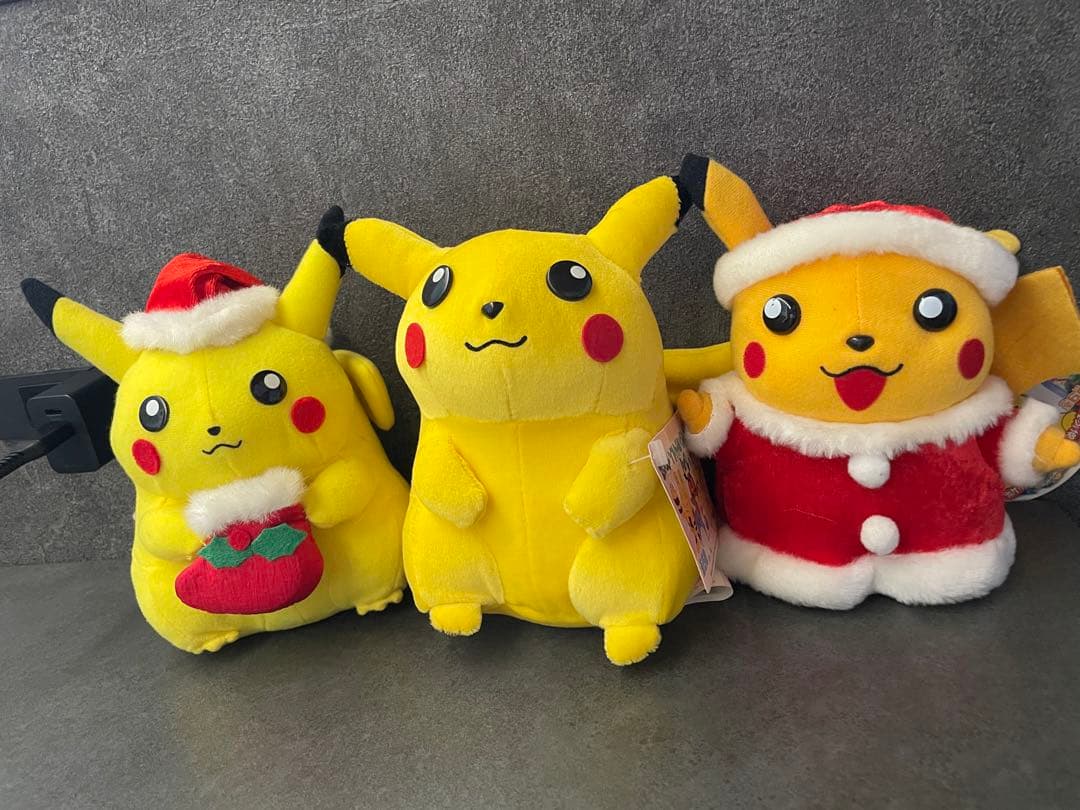 【非売品】ポケモン　ピカチュウ　初期　クリスマスぬいぐるみ