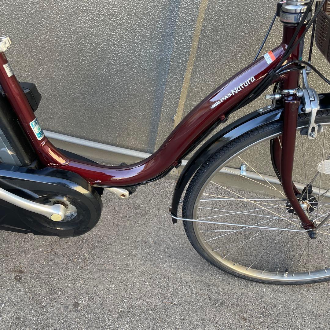 ヤマハ電動アシスト自転車26インチ バッテリー大容量12.3Ahブラウン