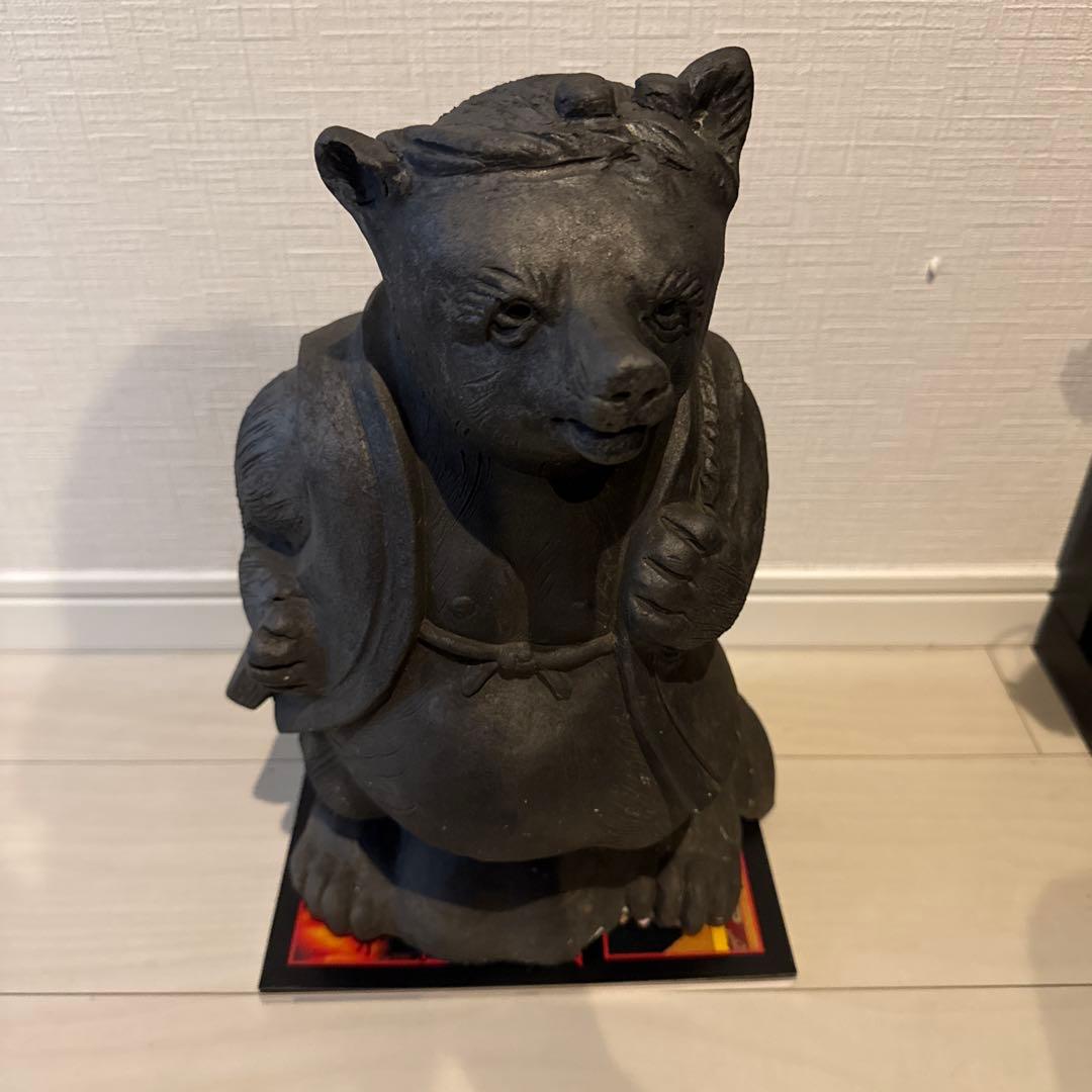 狸 たぬき 置物 縁起物 開運 商売繁盛 骨董 アンティーク 40㎝