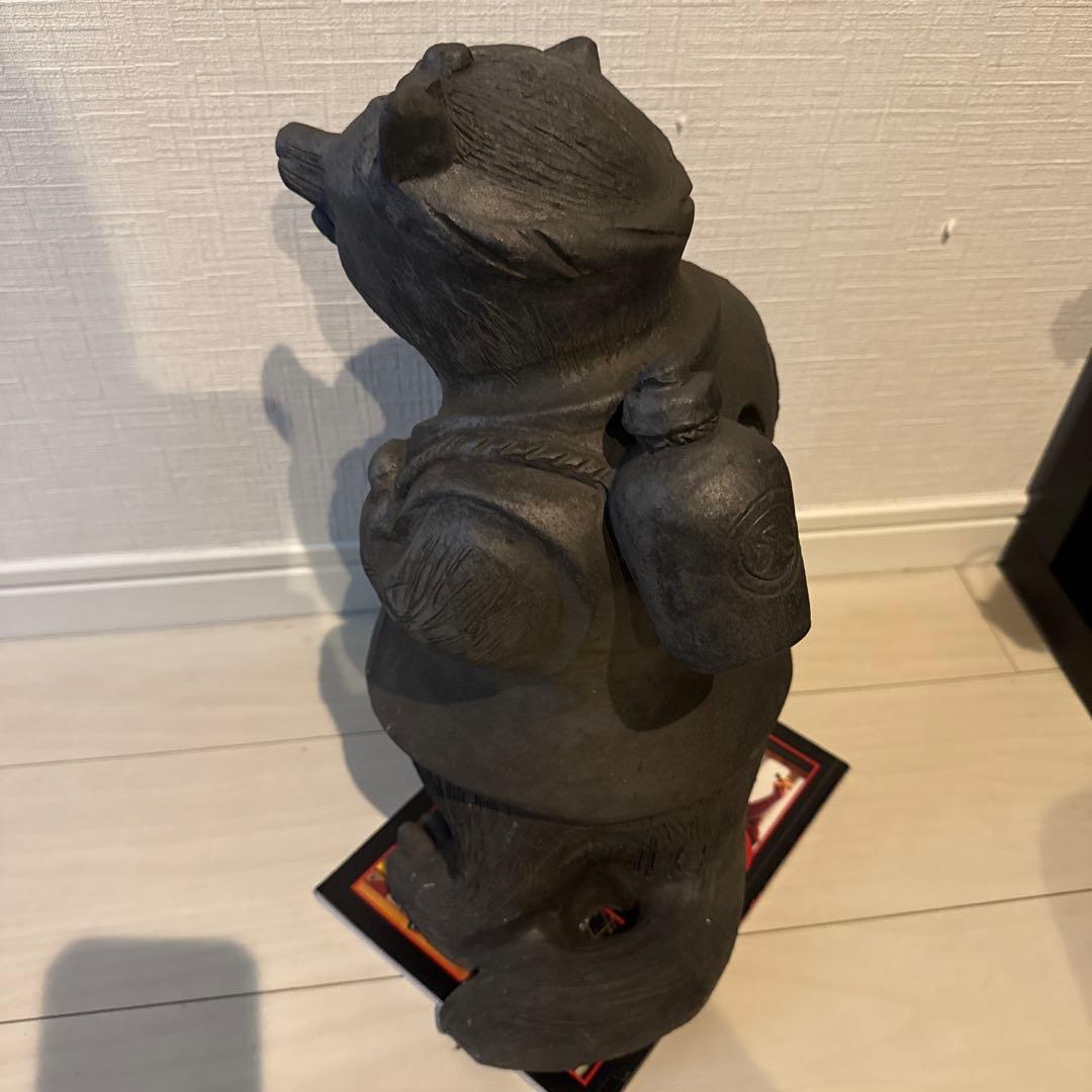 狸 たぬき 置物 縁起物 開運 商売繁盛 骨董 アンティーク 40㎝