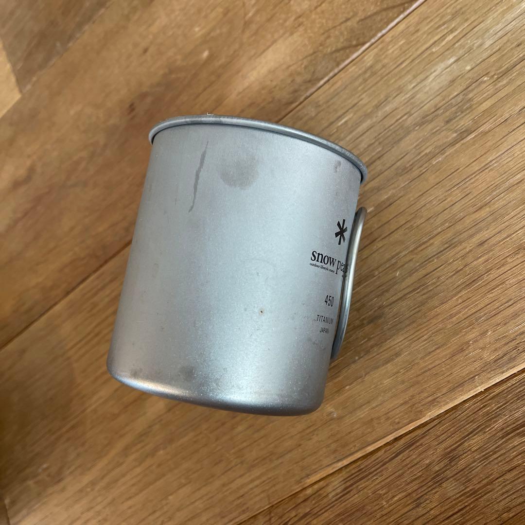 値下げ【3個は新品未開封】スノーピーク チタンシングルマグ 450 4個セット