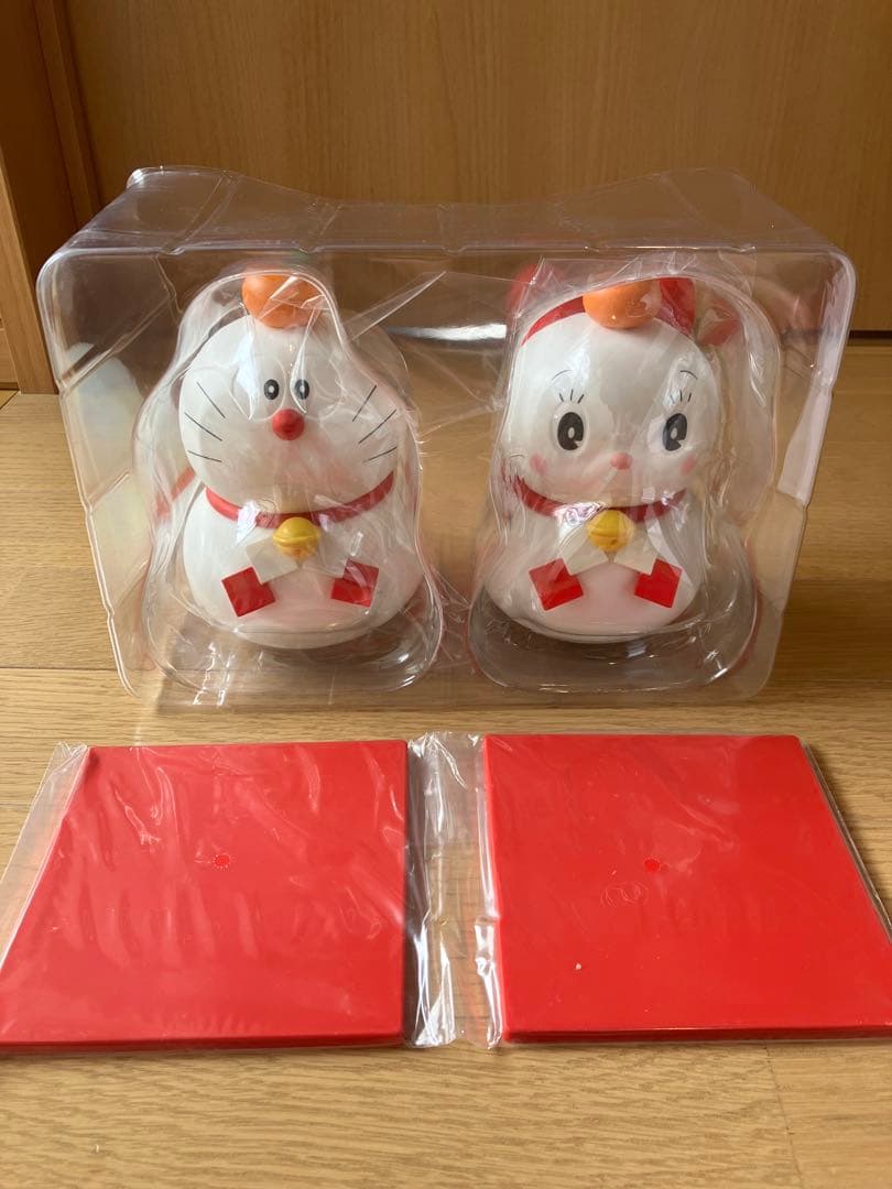 新品未使用　ドラえもん ドラミちゃん 鏡餅フィギュアセット(大) 郵便局限定