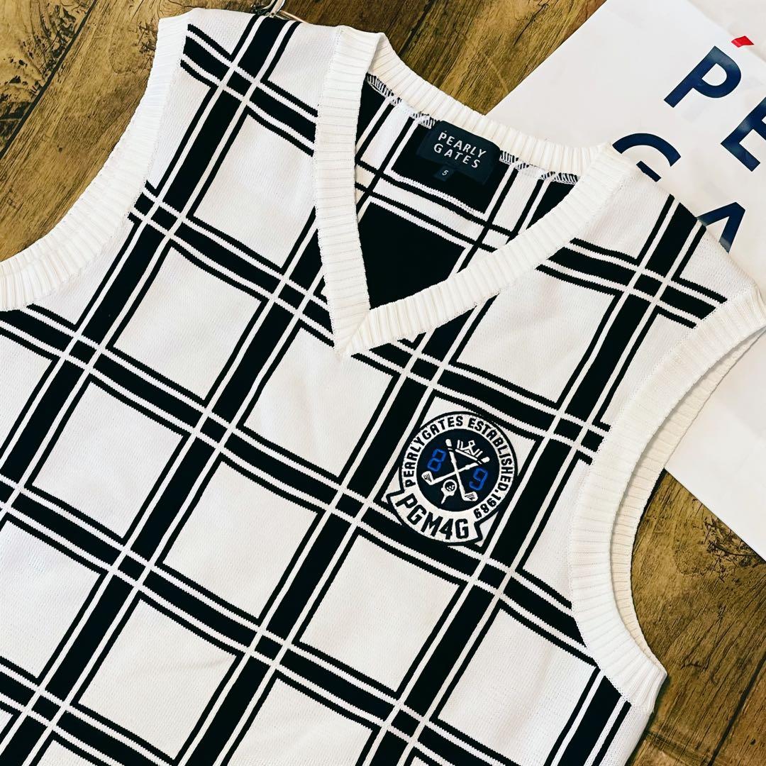 美品　パーリーゲイツ　ニットベスト　5 メンズ　PEARLYGATES ベスト