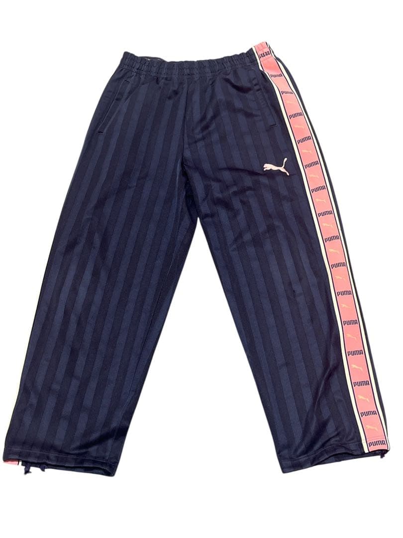 美品 プーマ セットアップ プージャー　ネイビー ピンク S〜M Y2K