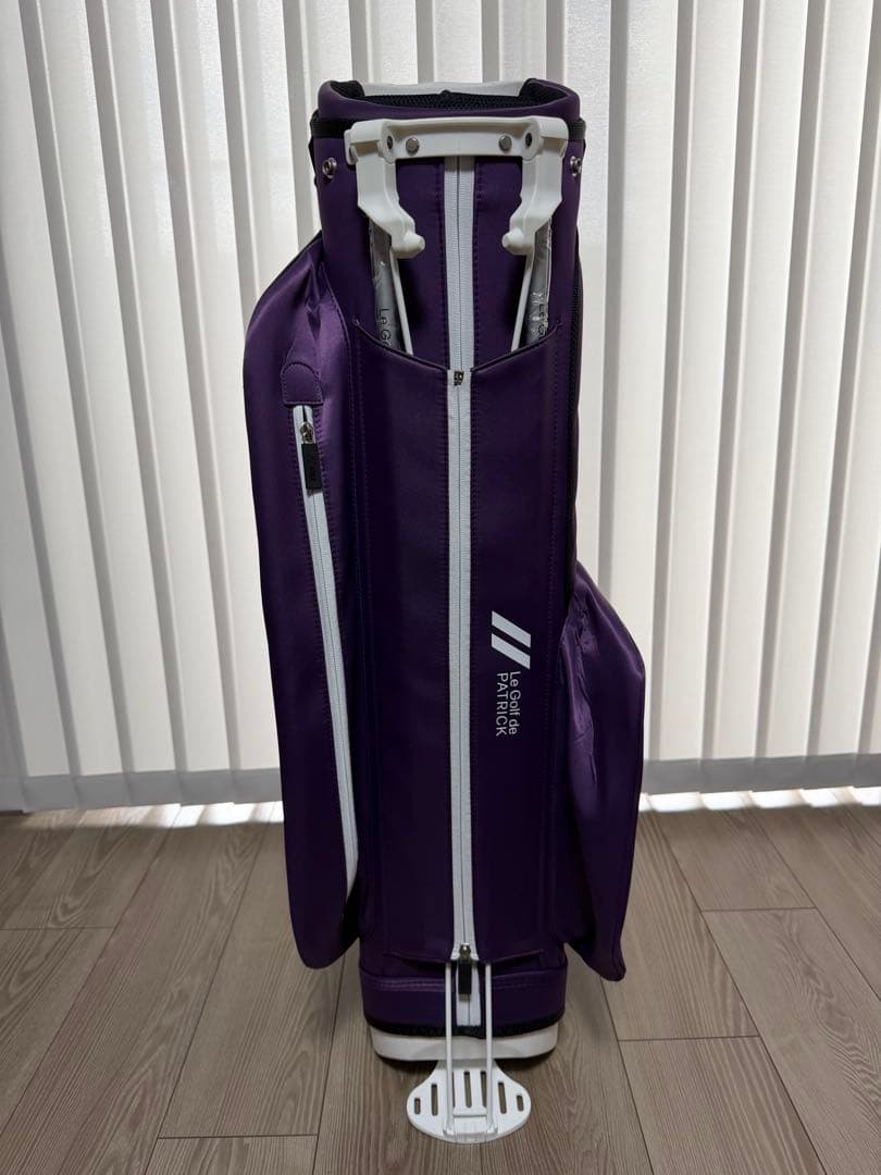 新品未使用　パトリック　キャディバッグ　PATRICK GOLF パープル