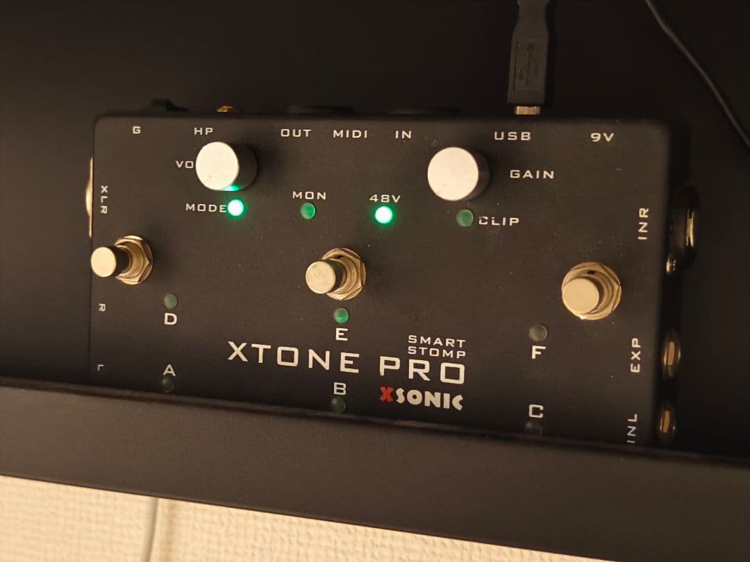 XSONIC XTONE PRO オーディオインターフェース MIDIスイッチ