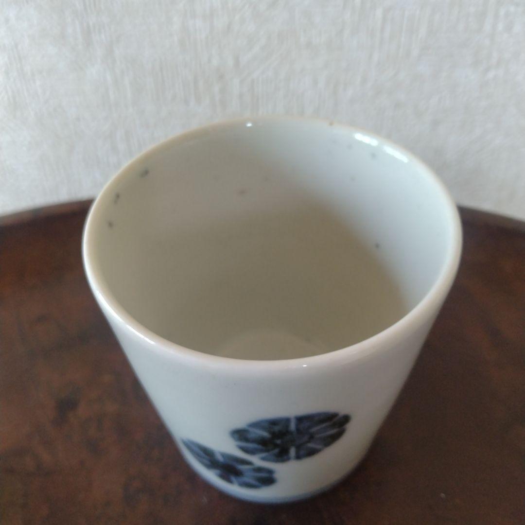 古伊万里染付花散らし文蕎麦猪口江戸時代