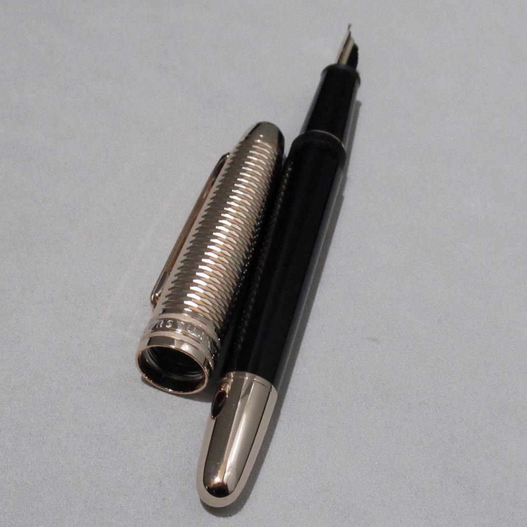 モンブラン 万年筆 145 ジオメトリー シャンパンゴールド 132505