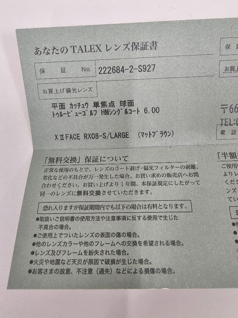 TALEX XII FACE RX 08-S/LARGEトゥルービューゴルフ