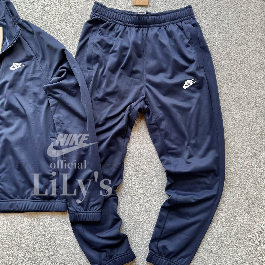 【Ｓサイズ】ナイキ上下セットアップ　ネイビー　ロゴ刺繍　スウォッシュ　新品未使用