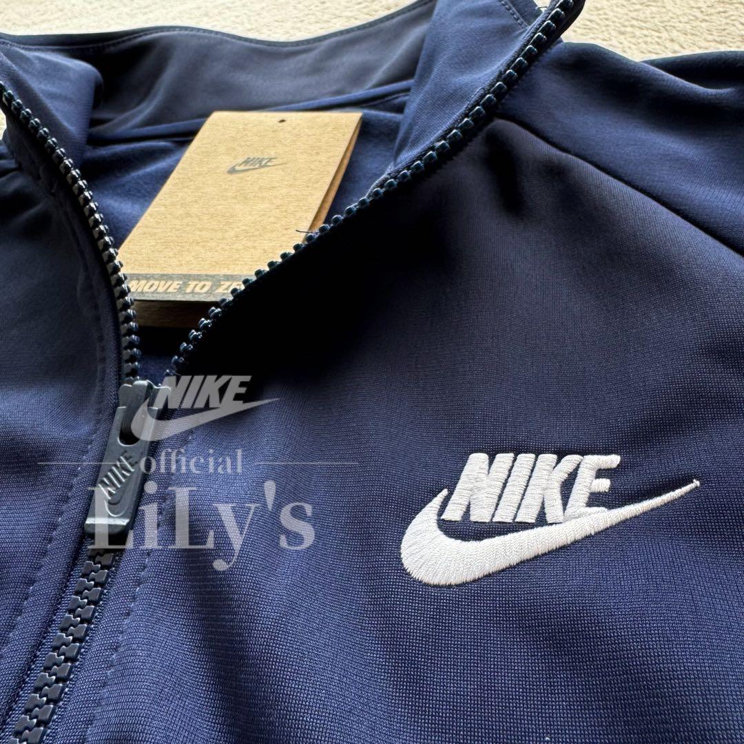 【Ｓサイズ】ナイキ上下セットアップ　ネイビー　ロゴ刺繍　スウォッシュ　新品未使用