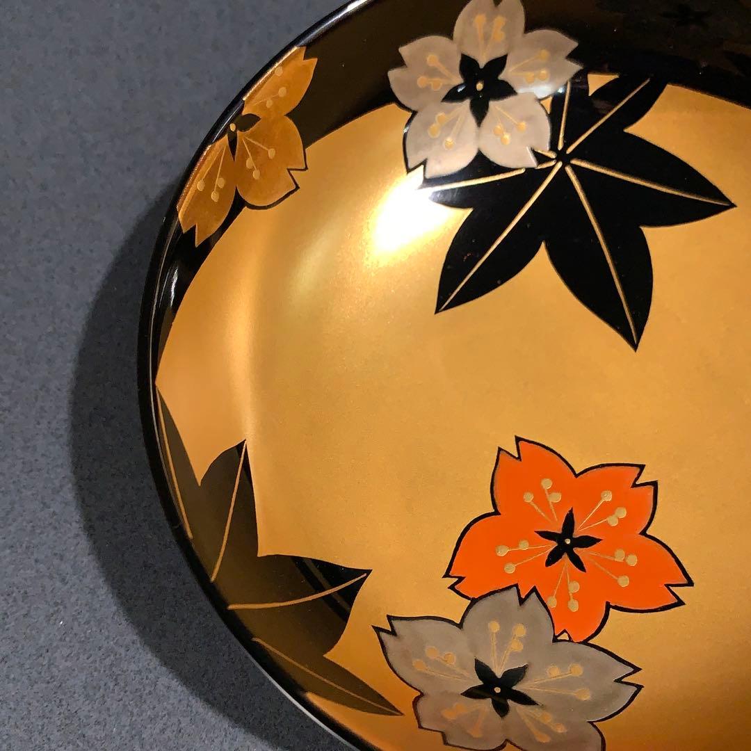 輪島塗　吸物椀5客　春秋　桜紅葉　お祝い　R0813