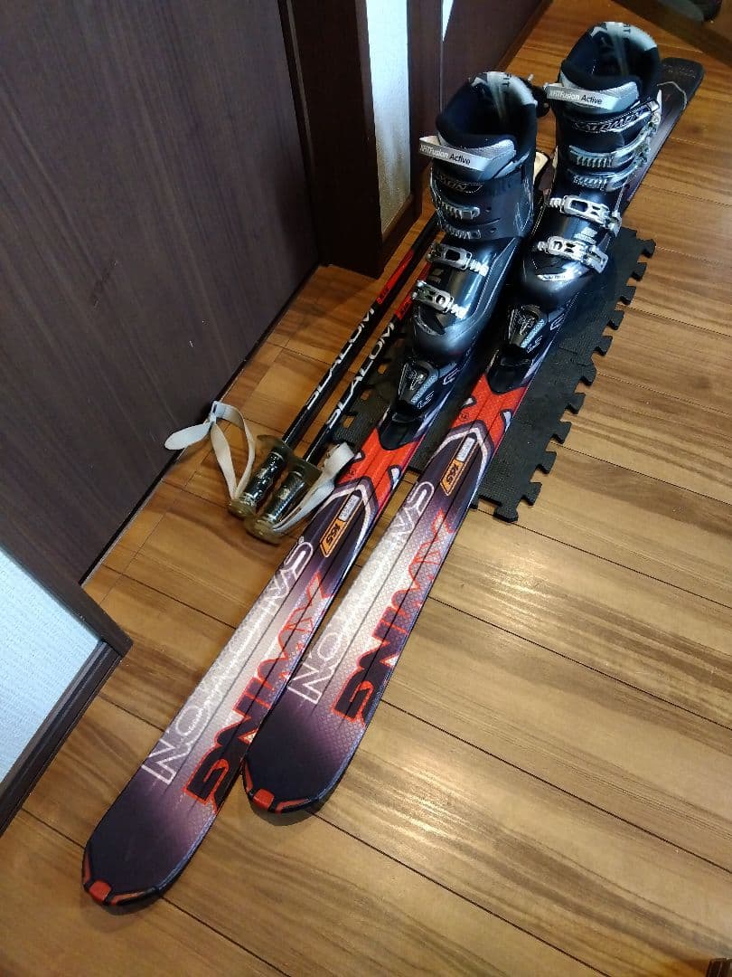 【ハイエンド】SALOMON/学生・メンズ用/スキーセット/メンテ・WAX済み✔