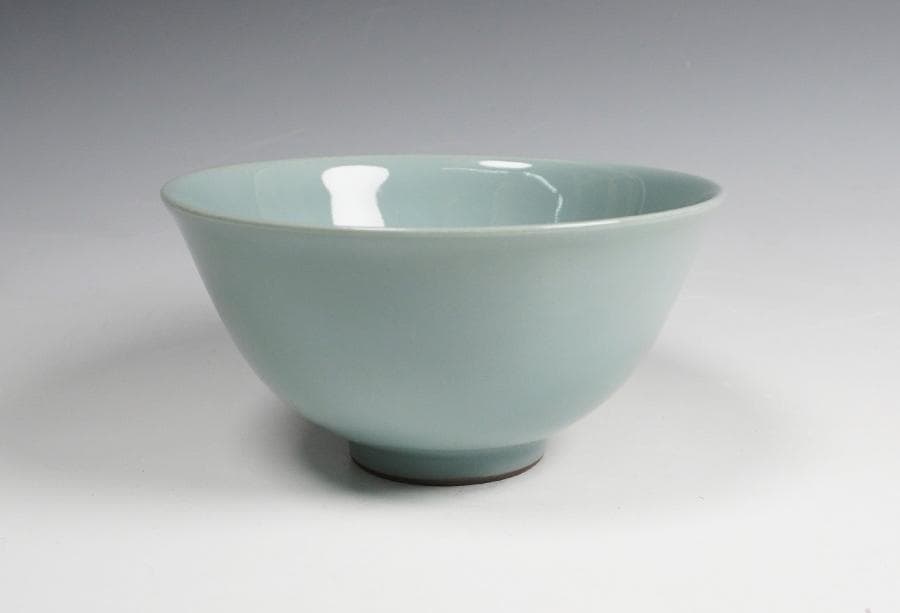 諏訪蘇山 青磁茶碗 共箱 茶道具