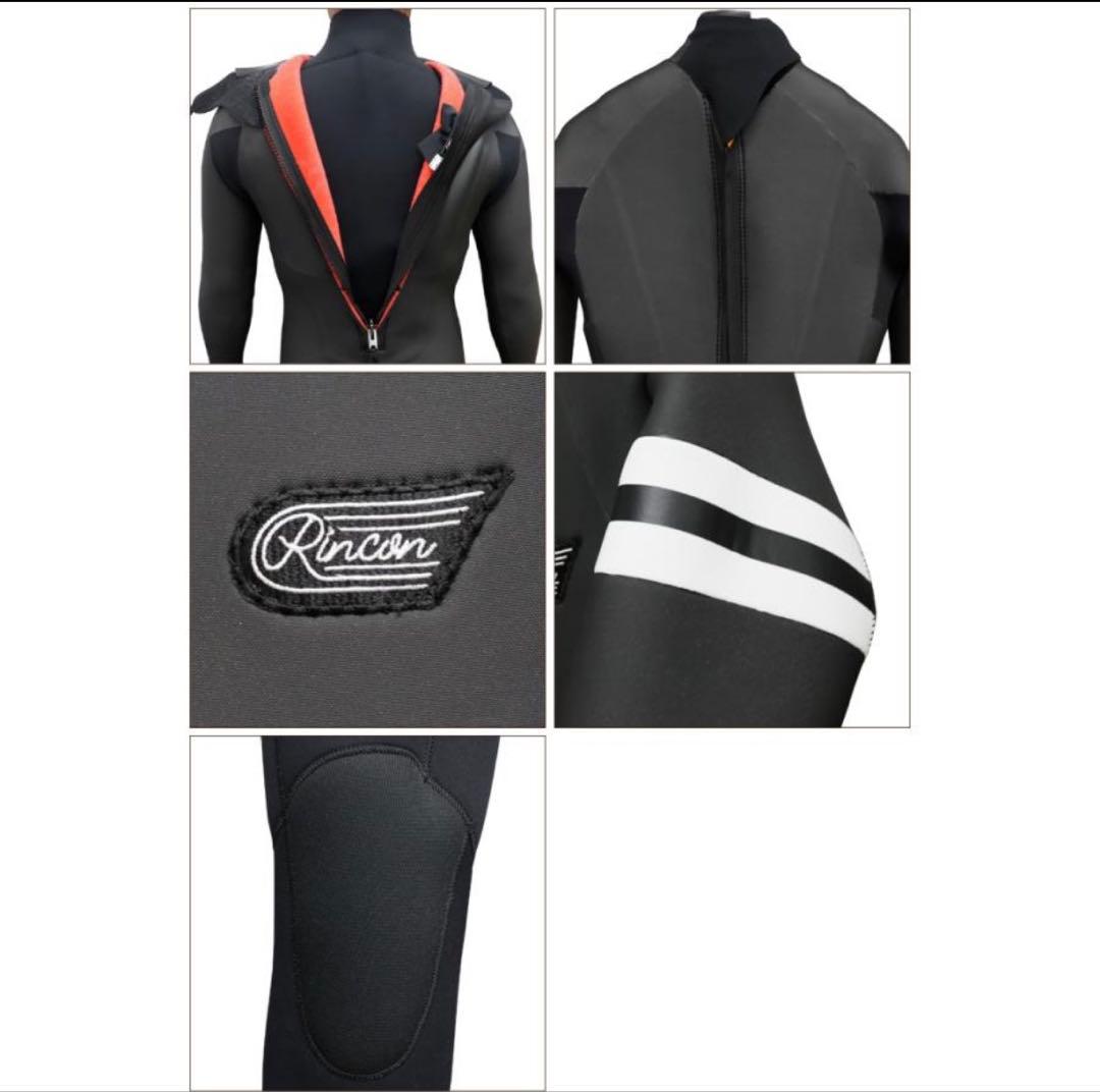 ほぼ未使用！　RINCON　セミドライ　バックジップ 　5/3mm　MLサイズ