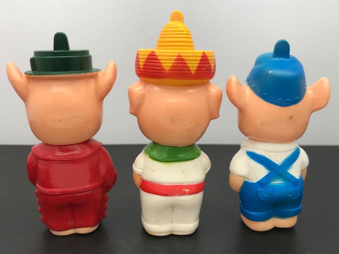 ブーフーウー 三匹の子豚 3匹のこぶた ソフビ NHK人形劇 バンダイ 当時物