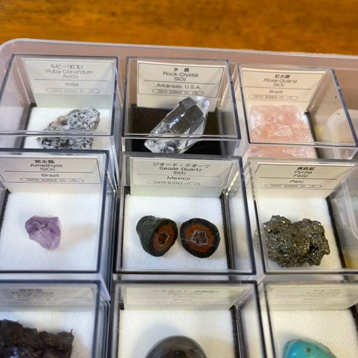 鉱物コレクション　&  図鑑　ルーペ