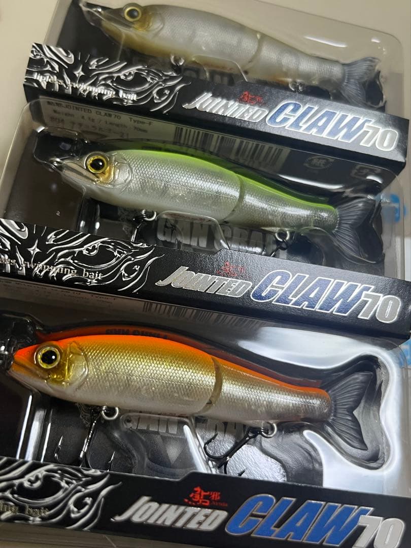 ガンクラフト　ジョインテッドクロー70F 3個セット