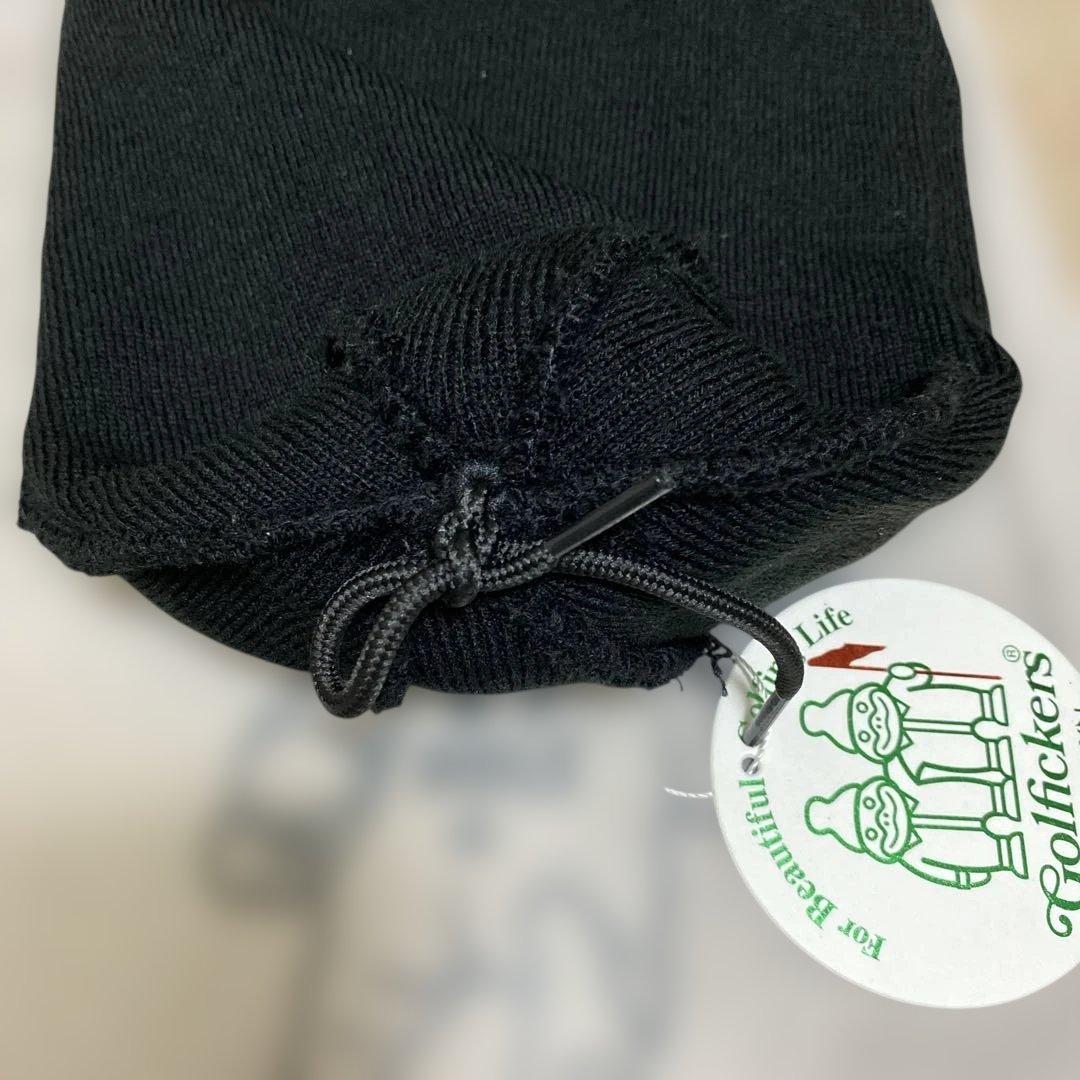 Golfickers ポンポン付きニット帽 黒/白