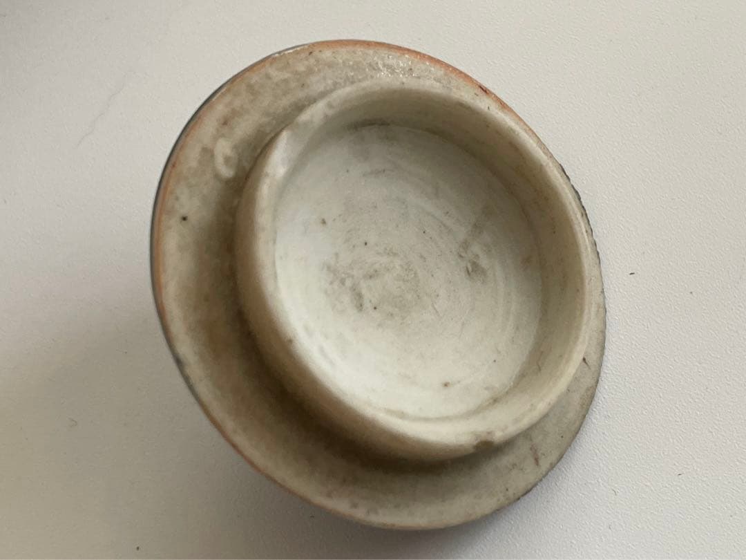 骨董　アンティーク　瑠璃　瓜型　水滴　水注　急須　古伊万里　李朝