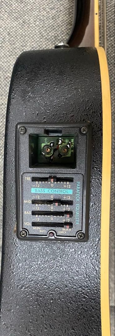 【美品】エレアコ 黒　アコースティックギター　ARIA AMB-50B 年代物