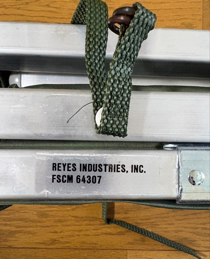 米軍　コット　純正蚊帳　ポール付属