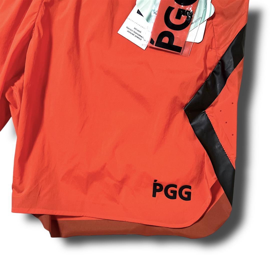 5 PGG パーリーゲイツ ストレッチタフタ 背面ビッグロゴ ショートパンツ