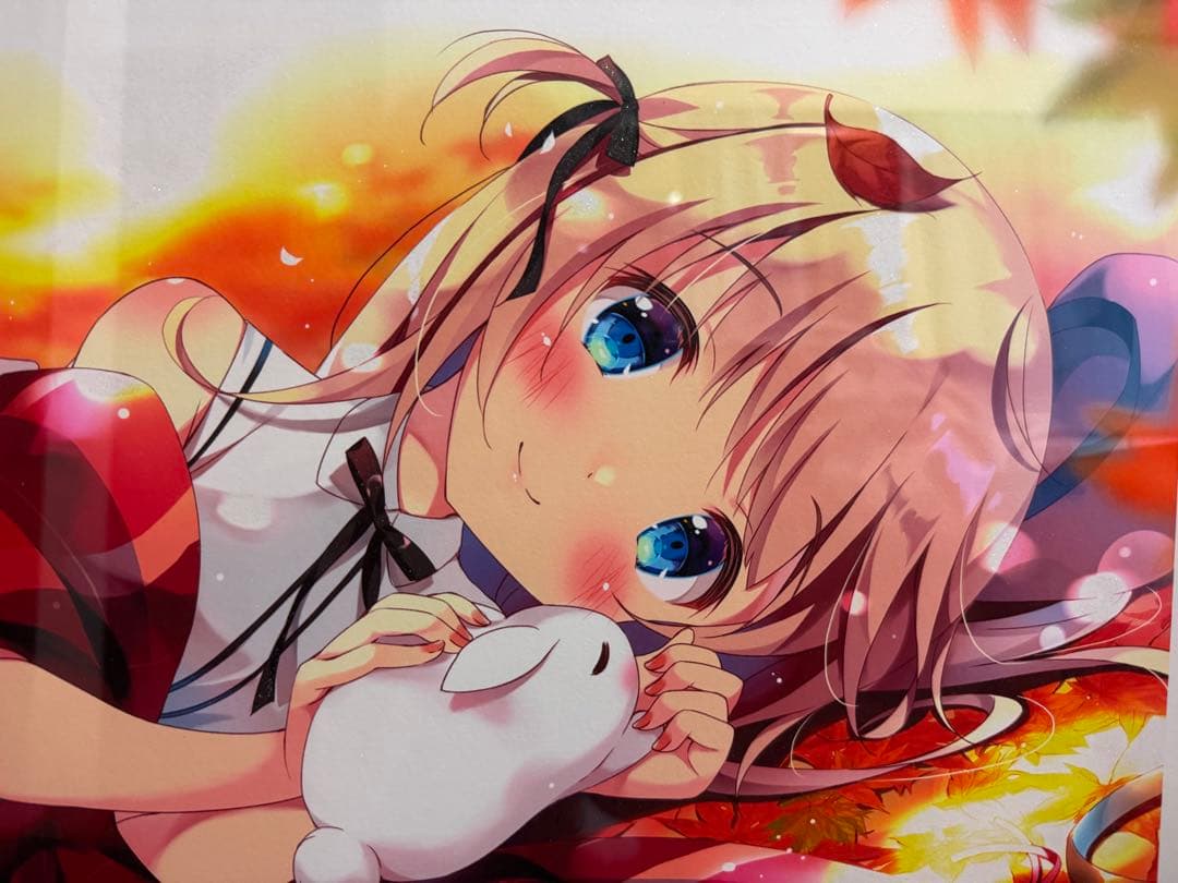 ぱん　てんちゃん　「秋色の天使」 アールビバン版画