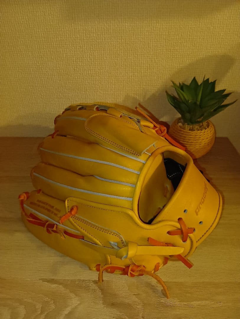 SSK 投手用　右投げ　プロエッジ　硬式グローブ イエロー