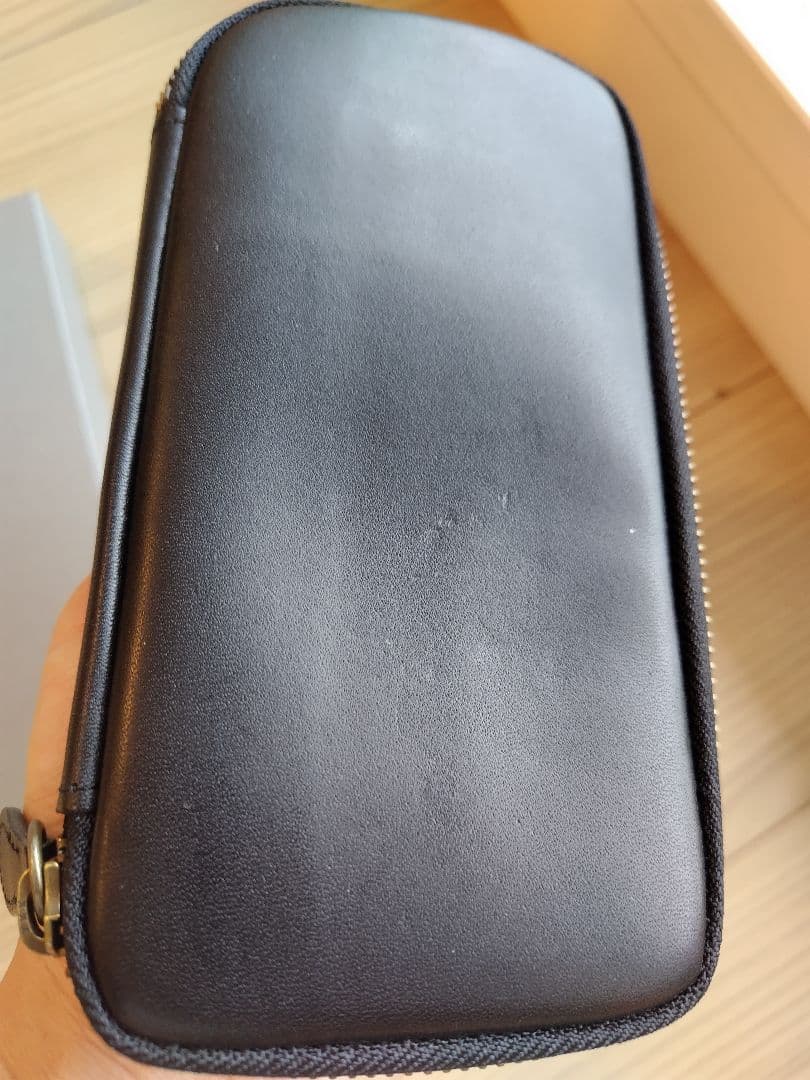 美品 &Liebe ジップペンケース ブラック