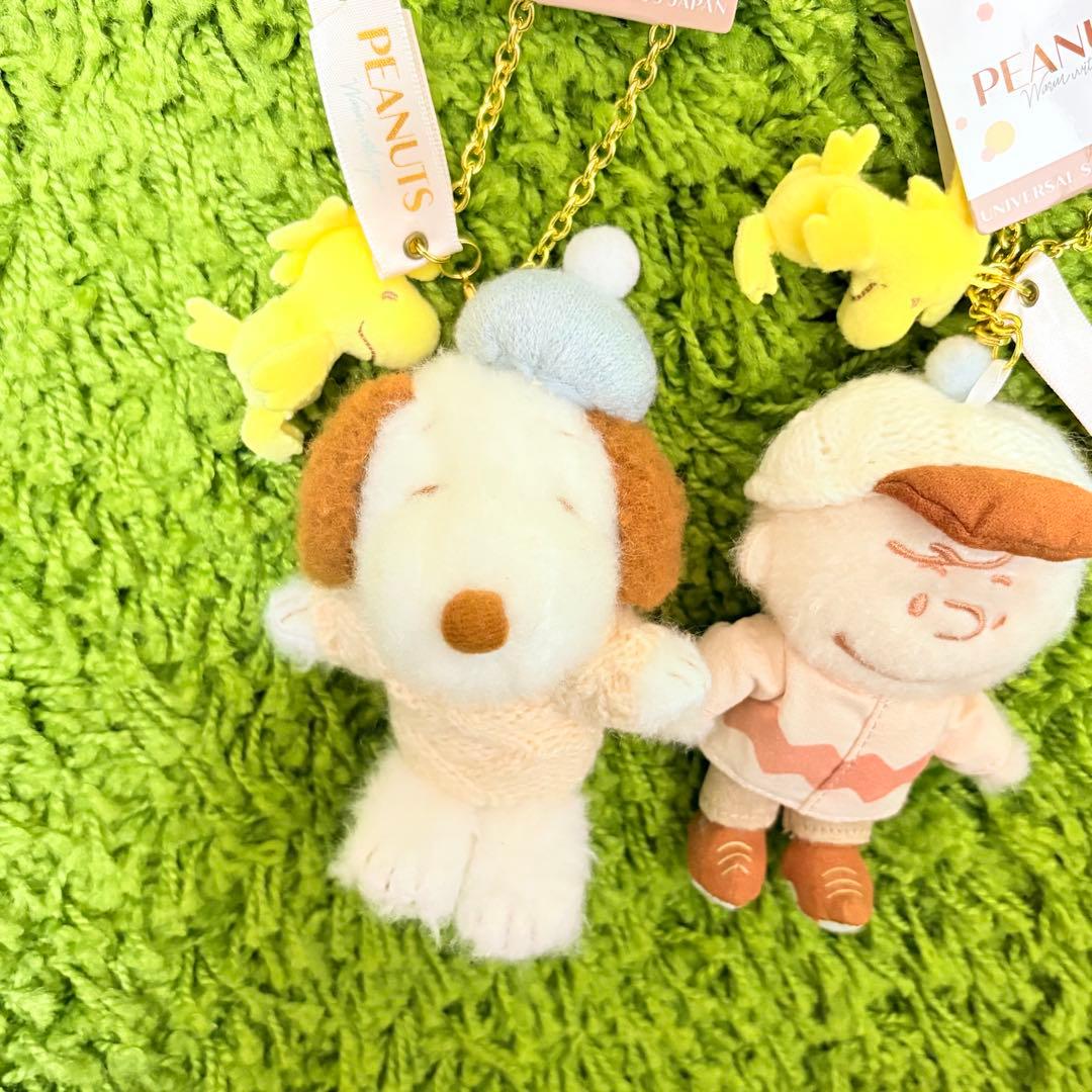 ユニバ　スヌーピー　チャーリーブラウン　ぬいぐるみキーチェーン