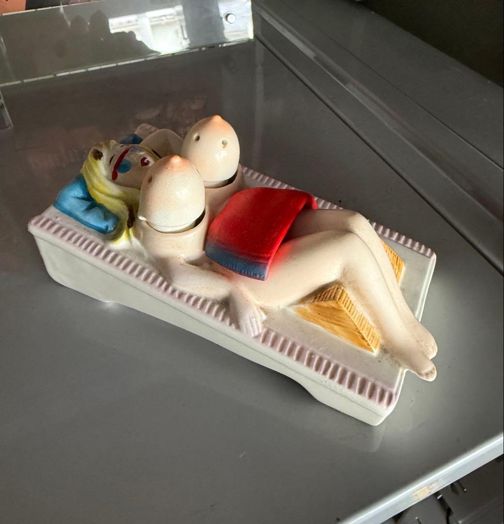 ラ*口様 1950s アンティーク　ヌード　ガール　ピンナップ　ソルト&ペッパー