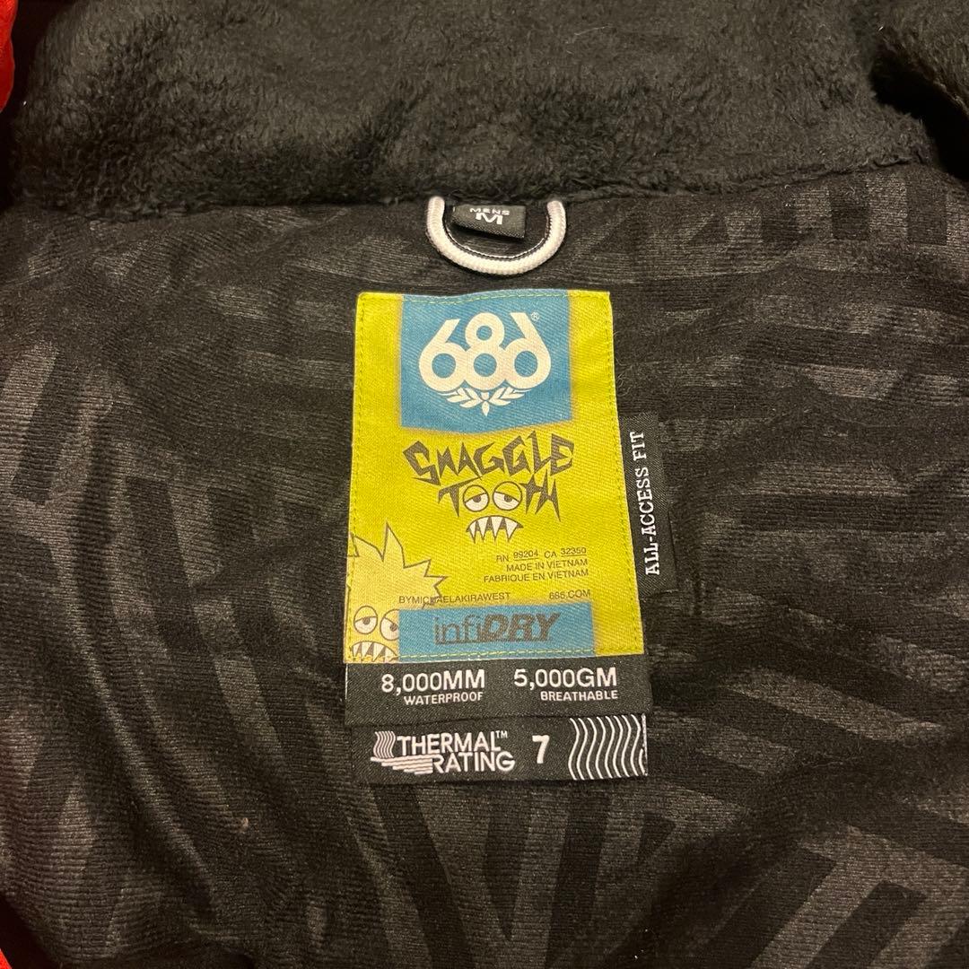 【希少・美品】686 スノーボードウェア メンズ Mサイズ 上下セット