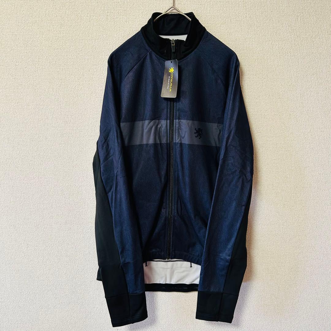 ■新品■　カペルミュール　Mサイズ　裏起毛ジャケット　グレーボーダーデニム