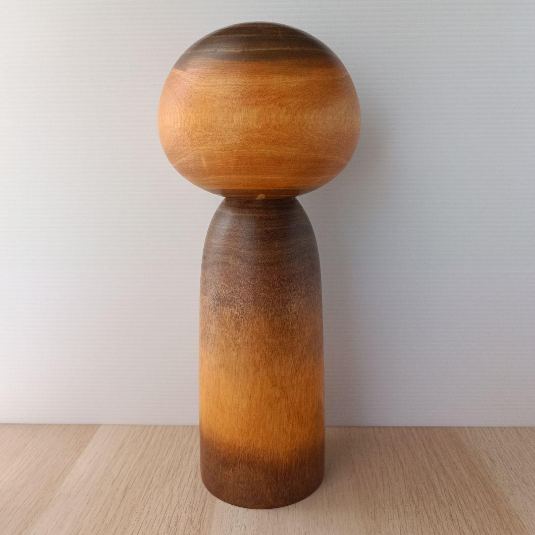 ②渡辺正雄 彩秋 約30cm 創作こけし 大 伝統工芸 内閣総理大臣賞受賞作家