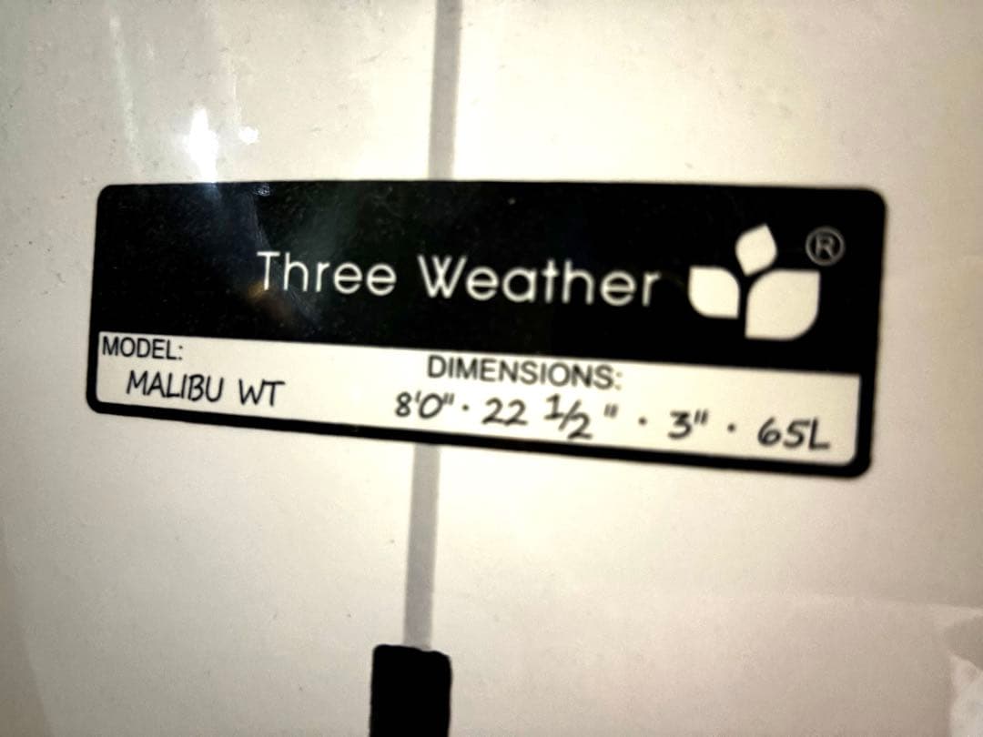 8フィート　THREE WEATHER