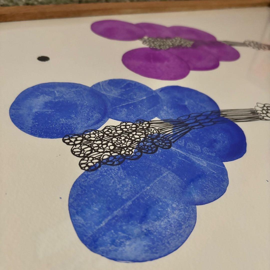 山口一郎　原画　寒色系　2025年　hanataba