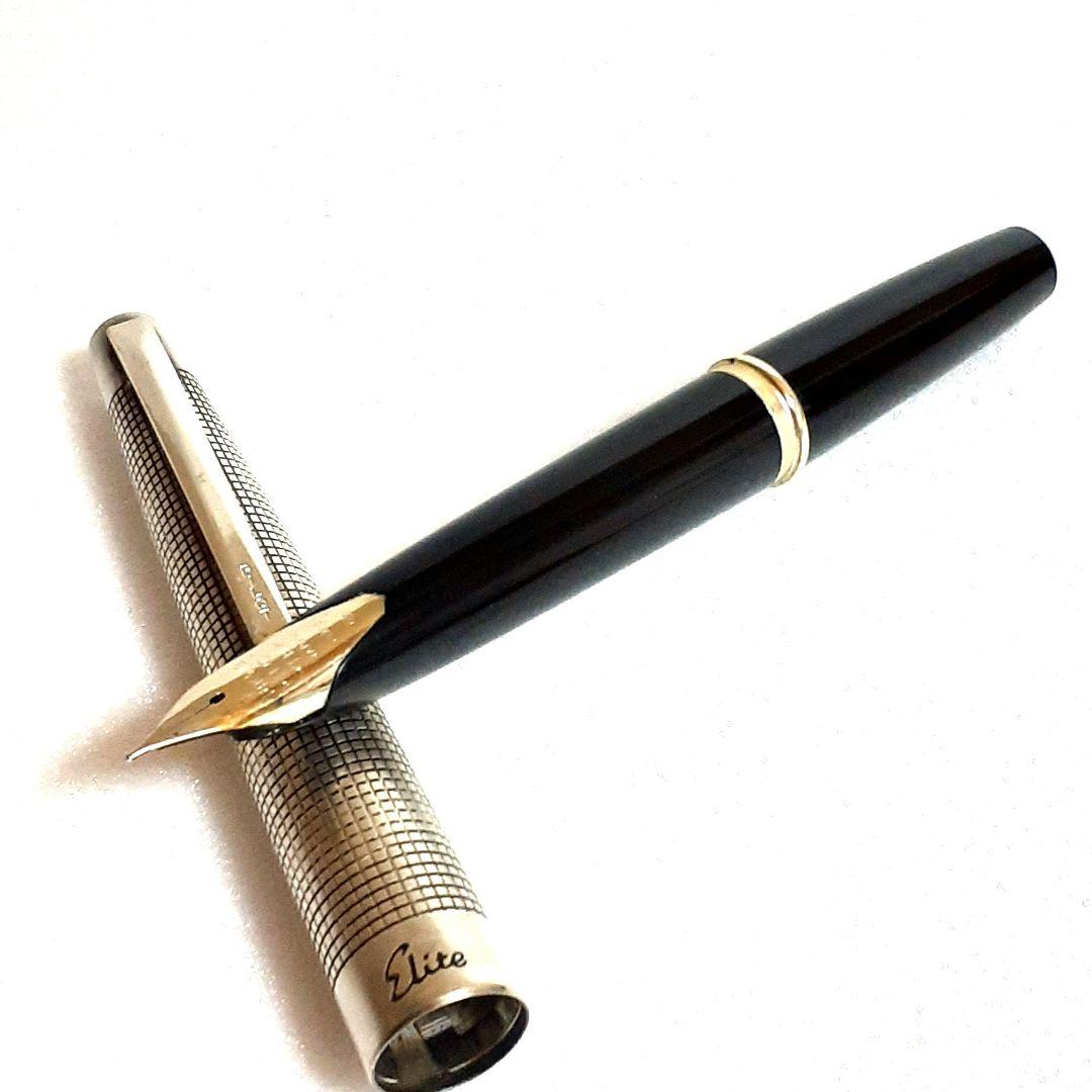 パイロット 万年筆 エリート スターリングシルバー ペン先18K‐WG 訳あり