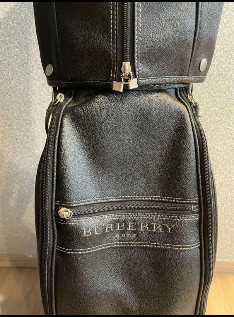hikaru kotaniBURBERRY ブラックレザー キャディバッグ
