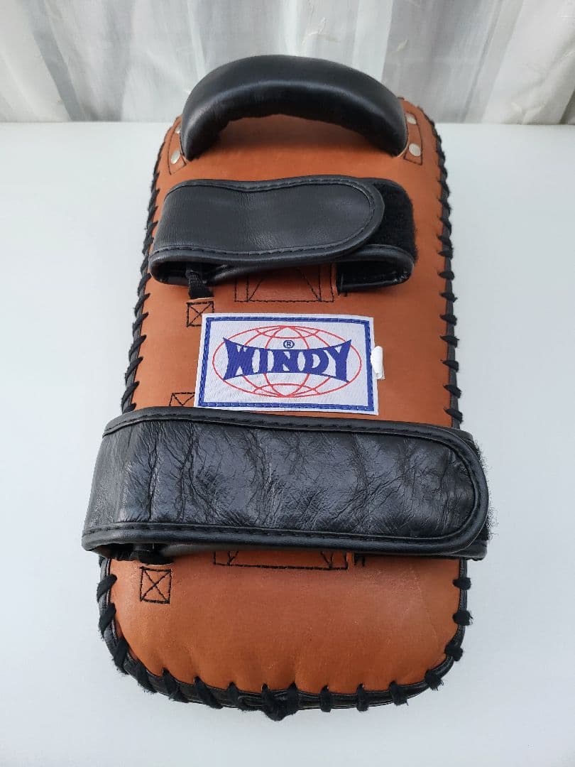 【美品】WINDY キックミット KP-6 茶色／黒