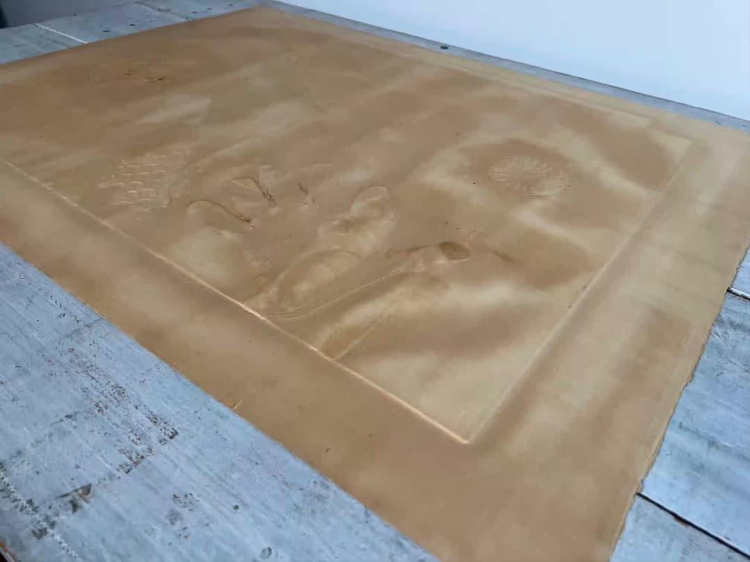 【希少】アントニー・クラーベ② 「赤い点のついた手袋」カーボンランダム/エンボス