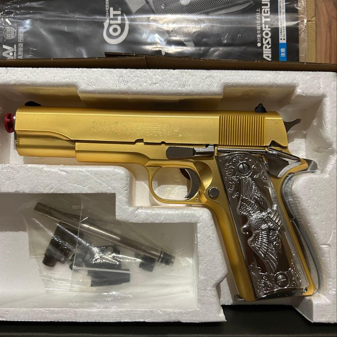 SCW ゴールド エアソフトガン コルトスタイル