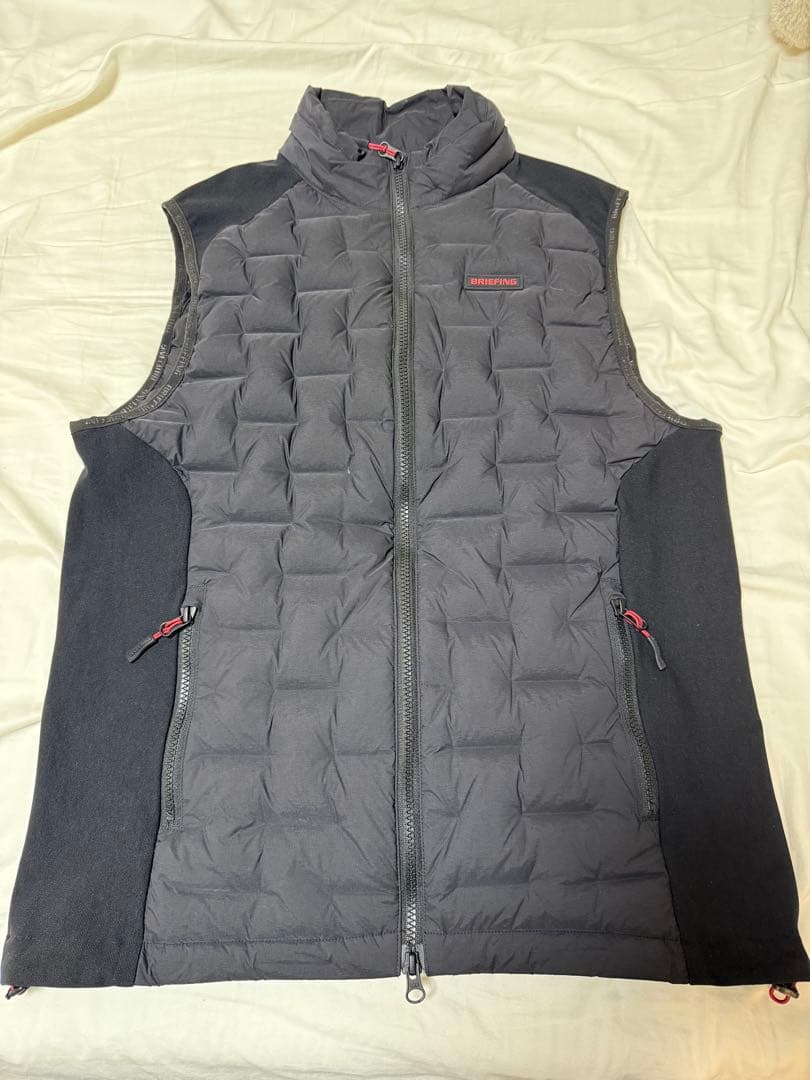 BRIEFING ブラック　ハイブリッドダウンベスト
