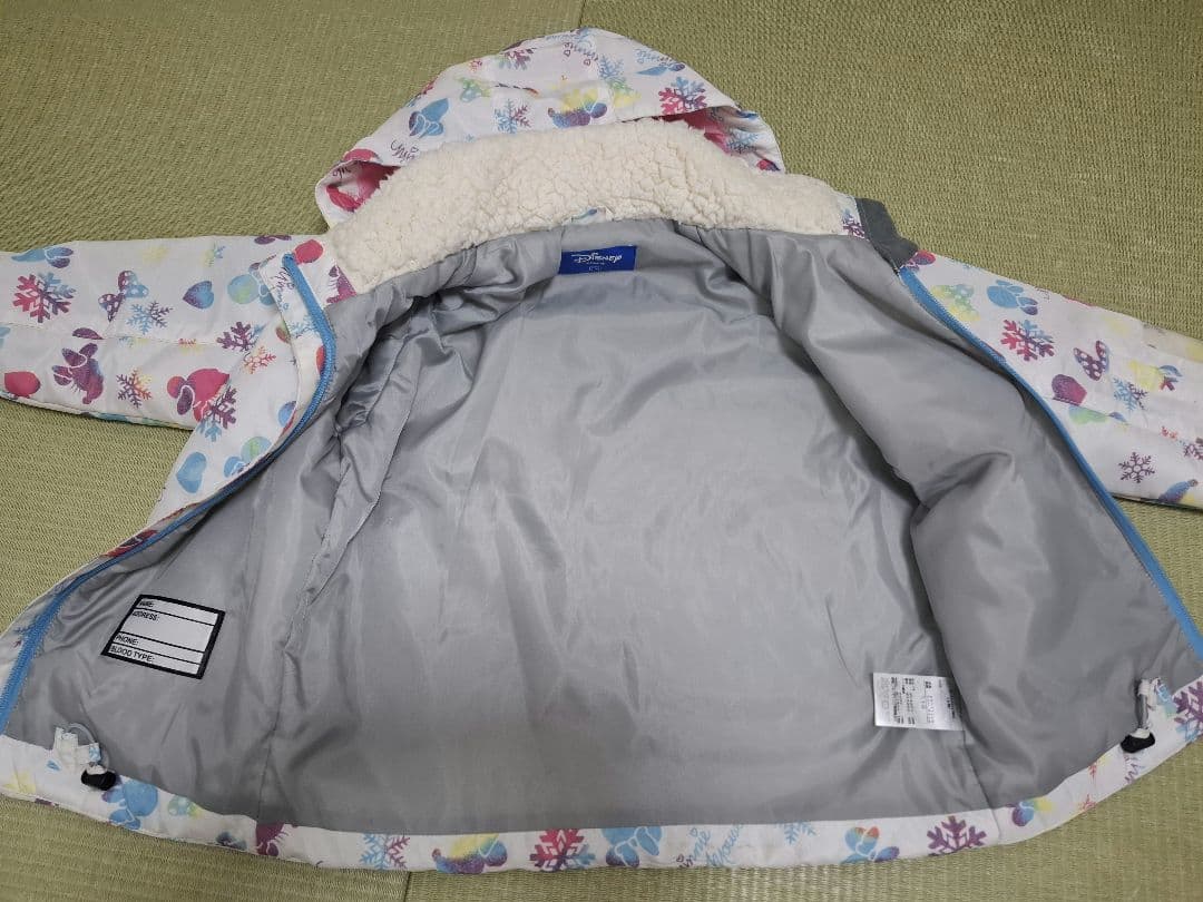 Disney ミニー スキーウェア グローブ、新品ゴーグルセット サイズ調整