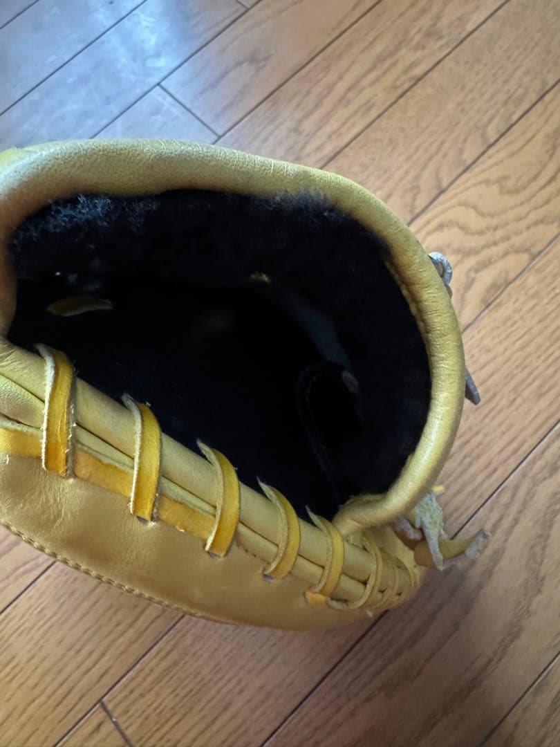 ZETT 硬式　キャッチャーグローブ イエロー