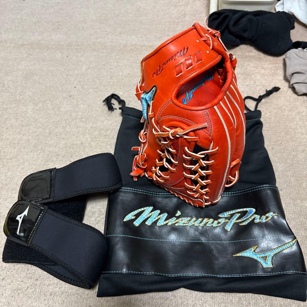 ミズノプロ　外野手用　ダイバーシティブルー　軟式用