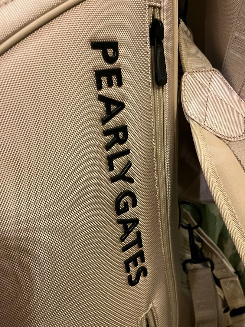 PEARLY GATES ベージュキャディバッグ
